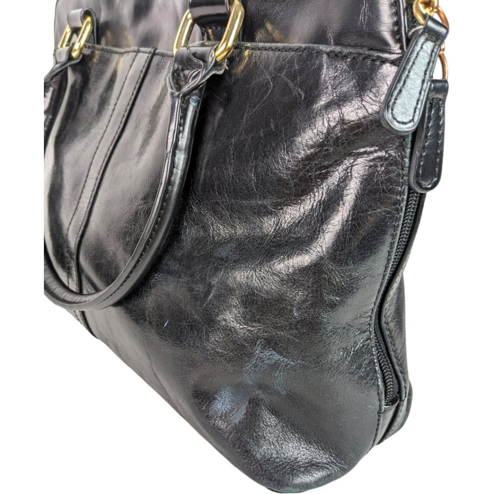 Giani Bernini Black Genuine Leather Satchel - Picture 16 of 16